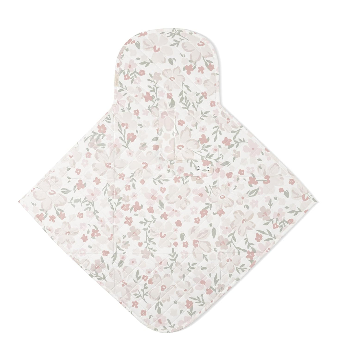 Organic Portable Changing Pad GOTS Certified Organic Cotton Fill Portable Diaper Changing Mat Diaper Clutch Changing Station Kit Compact Travel Pad (33"x34", Safari)