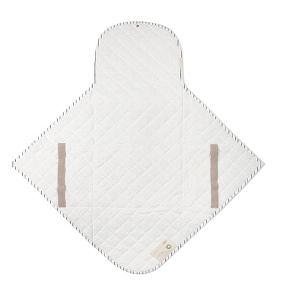 Organic Portable Changing Pad GOTS Certified Organic Cotton Fill Portable Diaper Changing Mat Diaper Clutch Changing Station Kit Compact Travel Pad (33"x34", Safari)