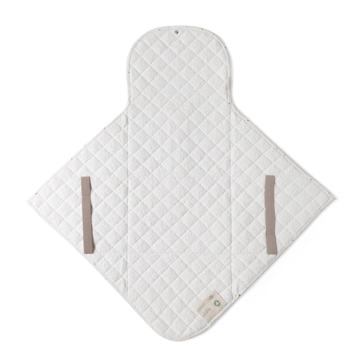 Organic Portable Changing Pad GOTS Certified Organic Cotton Fill Portable Diaper Changing Mat Diaper Clutch Changing Station Kit Compact Travel Pad (33"x34", Safari)