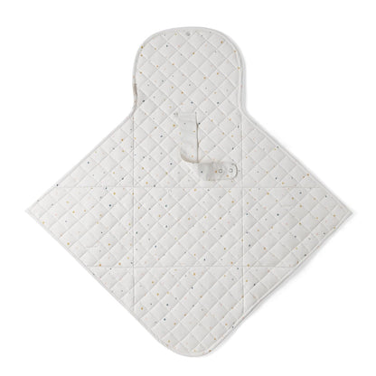 Organic Portable Changing Pad GOTS Certified Organic Cotton Fill Portable Diaper Changing Mat Diaper Clutch Changing Station Kit Compact Travel Pad (33"x34", Safari)