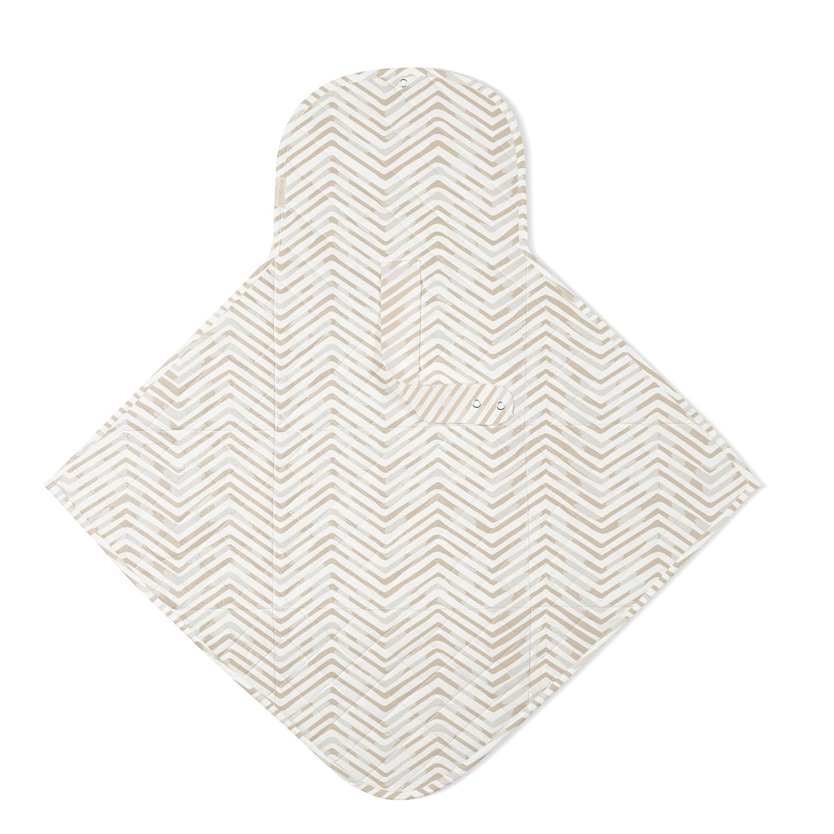 Organic Portable Changing Pad GOTS Certified Organic Cotton Fill Portable Diaper Changing Mat Diaper Clutch Changing Station Kit Compact Travel Pad (33"x34", Safari)