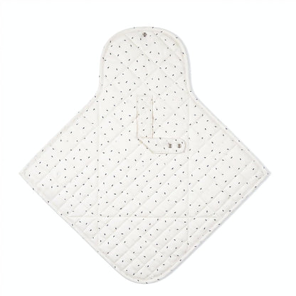 Organic Portable Changing Pad GOTS Certified Organic Cotton Fill Portable Diaper Changing Mat Diaper Clutch Changing Station Kit Compact Travel Pad (33"x34", Safari)