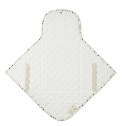 Organic Portable Changing Pad GOTS Certified Organic Cotton Fill Portable Diaper Changing Mat Diaper Clutch Changing Station Kit Compact Travel Pad (33"x34", Safari)