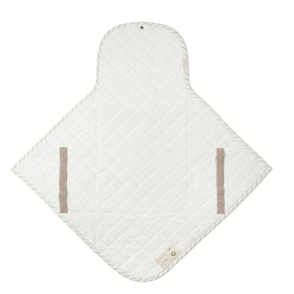 Organic Portable Changing Pad GOTS Certified Organic Cotton Fill Portable Diaper Changing Mat Diaper Clutch Changing Station Kit Compact Travel Pad (33"x34", Safari)