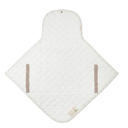 Organic Portable Changing Pad GOTS Certified Organic Cotton Fill Portable Diaper Changing Mat Diaper Clutch Changing Station Kit Compact Travel Pad (33"x34", Safari)