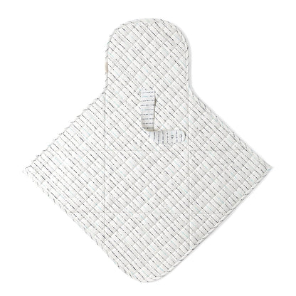 Organic Portable Changing Pad GOTS Certified Organic Cotton Fill Portable Diaper Changing Mat Diaper Clutch Changing Station Kit Compact Travel Pad (33"x34", Safari)