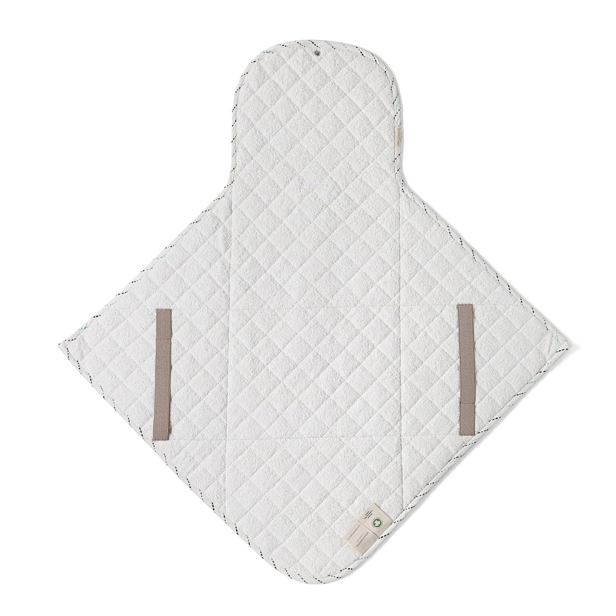 Organic Portable Changing Pad GOTS Certified Organic Cotton Fill Portable Diaper Changing Mat Diaper Clutch Changing Station Kit Compact Travel Pad (33"x34", Safari)