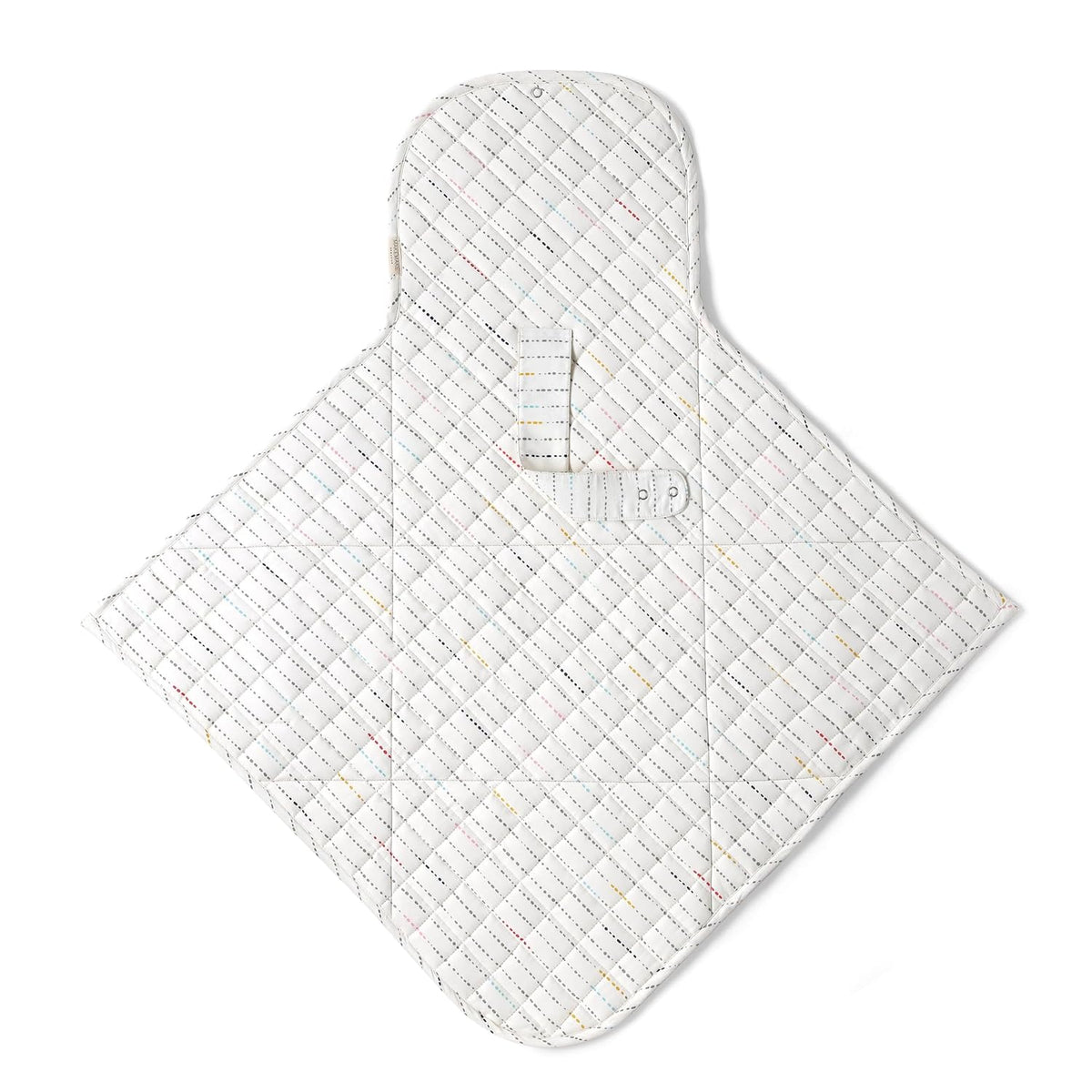 Organic Portable Changing Pad GOTS Certified Organic Cotton Fill Portable Diaper Changing Mat Diaper Clutch Changing Station Kit Compact Travel Pad (33"x34", Safari)