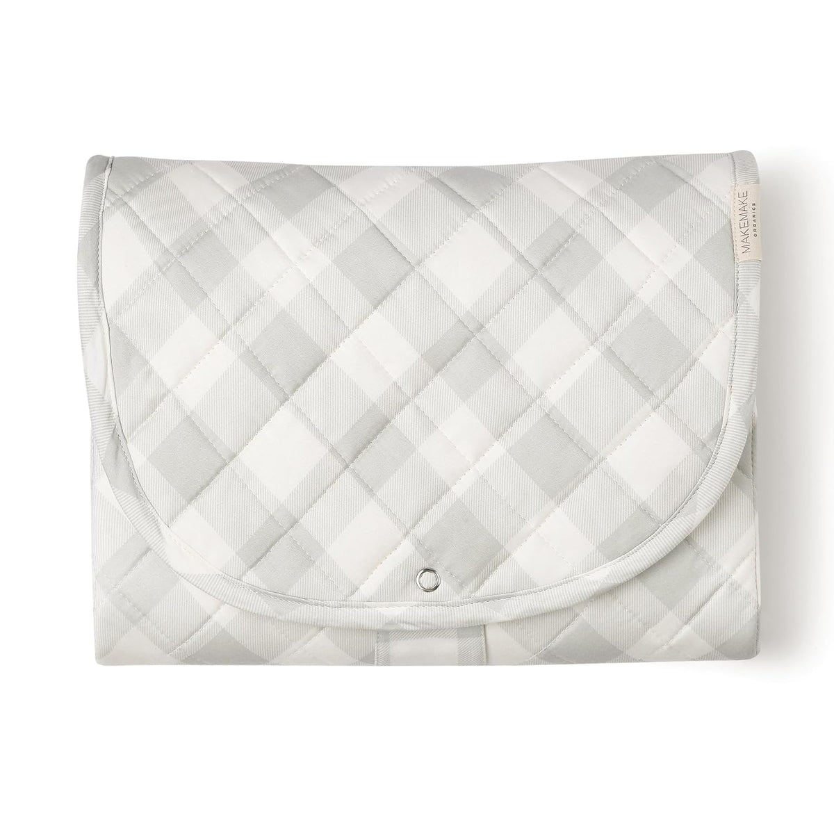 Organic Portable Changing Pad GOTS Certified Organic Cotton Fill Portable Diaper Changing Mat Diaper Clutch Changing Station Kit Compact Travel Pad (33"x34", Safari)