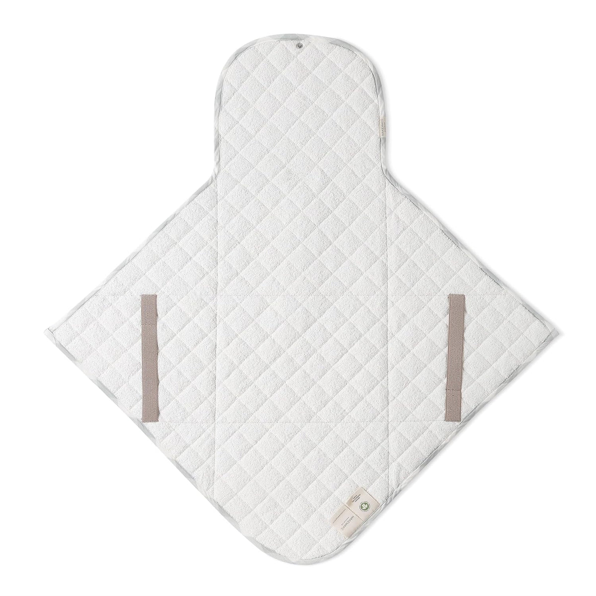 Organic Portable Changing Pad GOTS Certified Organic Cotton Fill Portable Diaper Changing Mat Diaper Clutch Changing Station Kit Compact Travel Pad (33"x34", Safari)