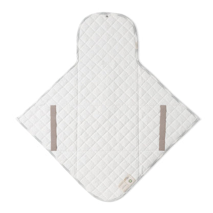 Organic Portable Changing Pad GOTS Certified Organic Cotton Fill Portable Diaper Changing Mat Diaper Clutch Changing Station Kit Compact Travel Pad (33"x34", Safari)