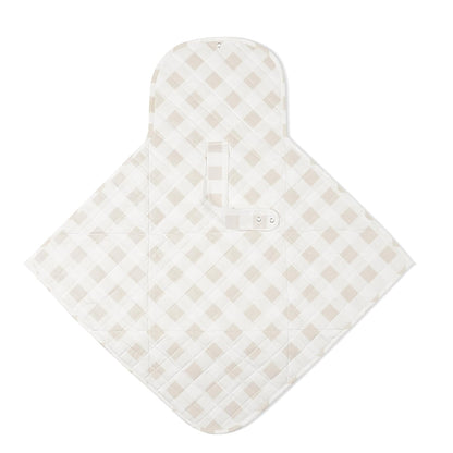 Organic Portable Changing Pad GOTS Certified Organic Cotton Fill Portable Diaper Changing Mat Diaper Clutch Changing Station Kit Compact Travel Pad (33"x34", Safari)