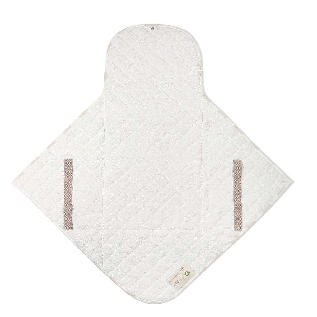 Organic Portable Changing Pad GOTS Certified Organic Cotton Fill Portable Diaper Changing Mat Diaper Clutch Changing Station Kit Compact Travel Pad (33"x34", Safari)