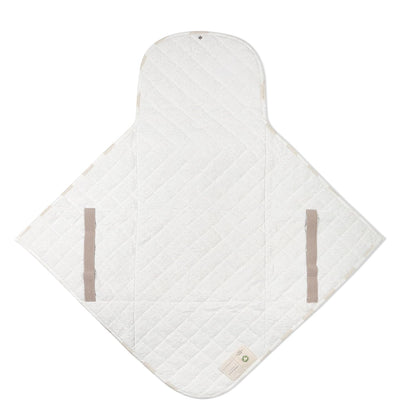 Organic Portable Changing Pad GOTS Certified Organic Cotton Fill Portable Diaper Changing Mat Diaper Clutch Changing Station Kit Compact Travel Pad (33"x34", Safari)