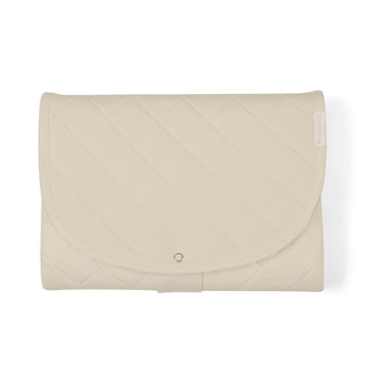Organic Portable Changing Pad GOTS Certified Organic Cotton Fill Portable Diaper Changing Mat Diaper Clutch Changing Station Kit Compact Travel Pad (33"x34", Safari)
