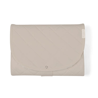 Organic Portable Changing Pad GOTS Certified Organic Cotton Fill Portable Diaper Changing Mat Diaper Clutch Changing Station Kit Compact Travel Pad (33"x34", Safari)