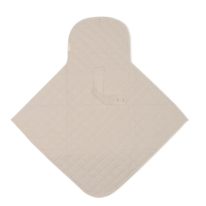 Organic Portable Changing Pad GOTS Certified Organic Cotton Fill Portable Diaper Changing Mat Diaper Clutch Changing Station Kit Compact Travel Pad (33"x34", Safari)