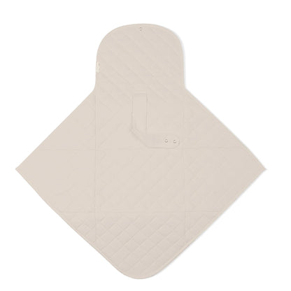 Organic Portable Changing Pad GOTS Certified Organic Cotton Fill Portable Diaper Changing Mat Diaper Clutch Changing Station Kit Compact Travel Pad (33"x34", Safari)