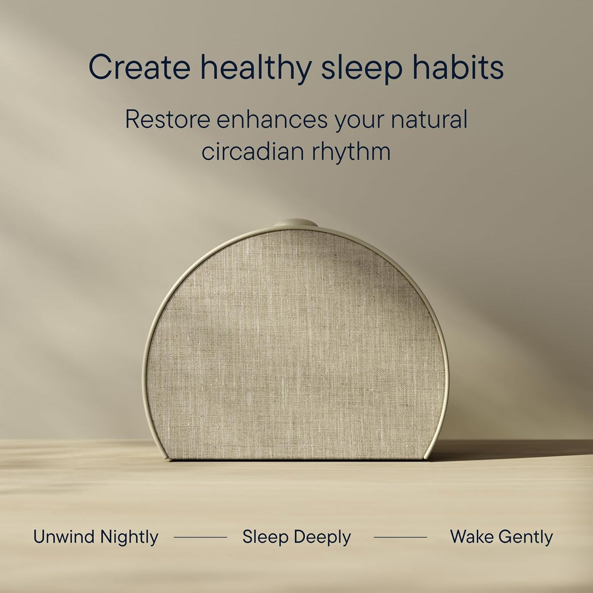 Hatch Restore 3 Sunrise Alarm Clock & Sound Machine, Smart Light (Putty)