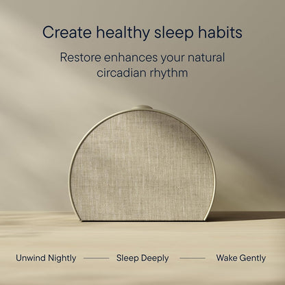 Hatch Restore 3 Sunrise Alarm Clock & Sound Machine, Smart Light (Putty)