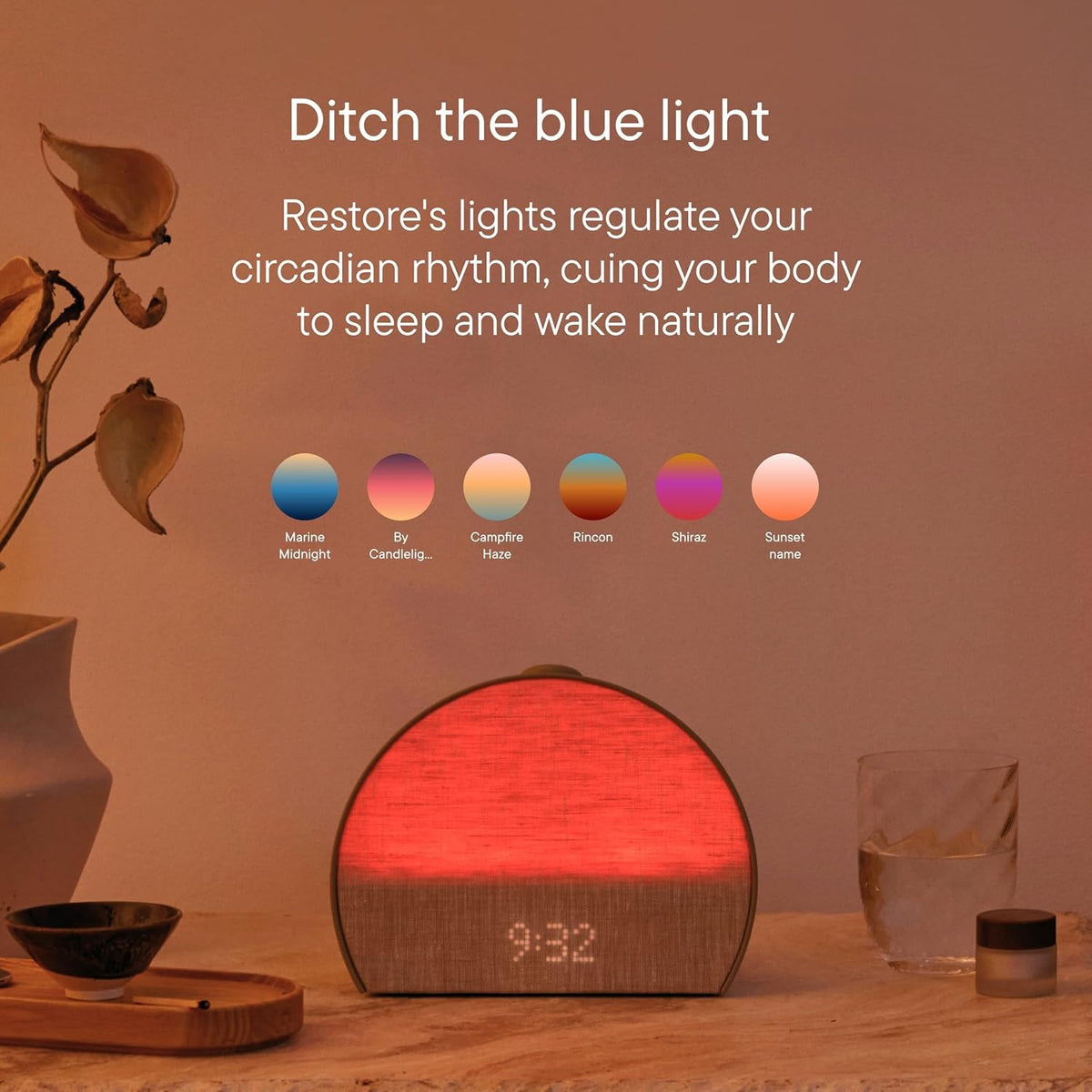 Hatch Restore 3 Sunrise Alarm Clock & Sound Machine, Smart Light (Putty)