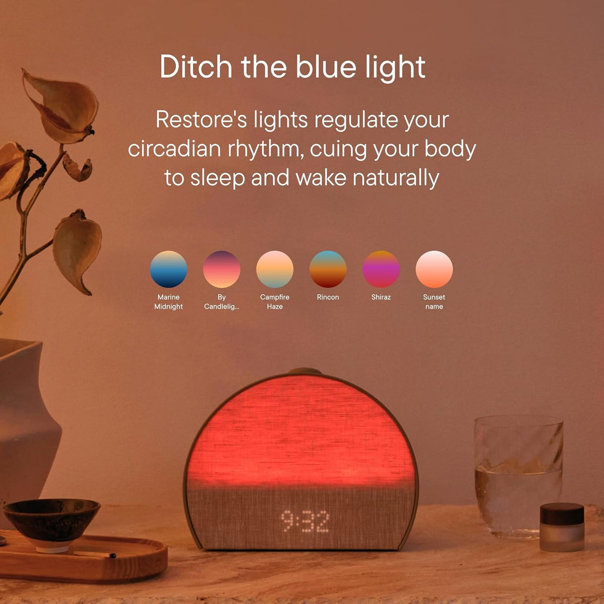 Hatch Restore 3 Sunrise Alarm Clock & Sound Machine, Smart Light (Putty)