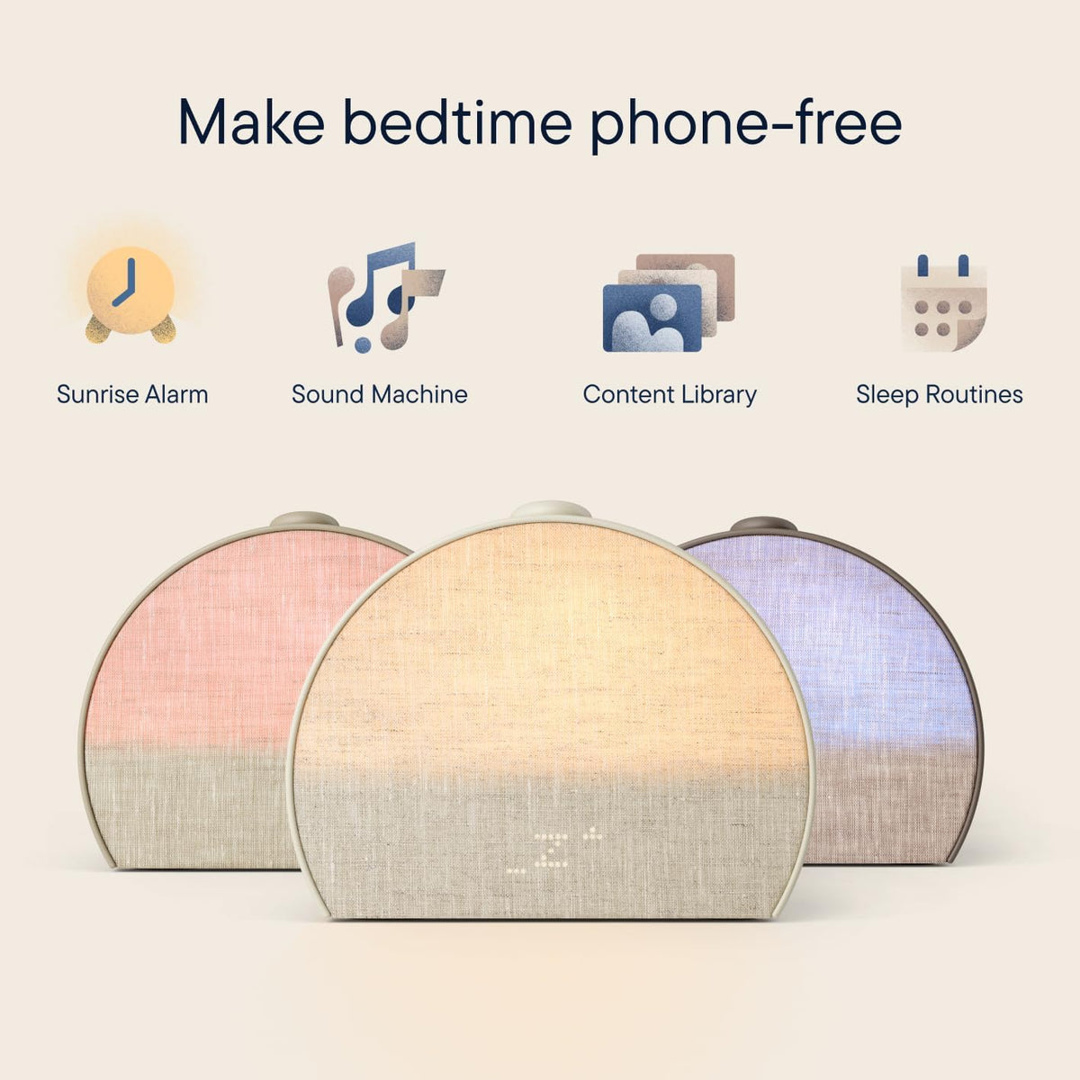 Hatch Restore 3 Sunrise Alarm Clock & Sound Machine, Smart Light (Putty)