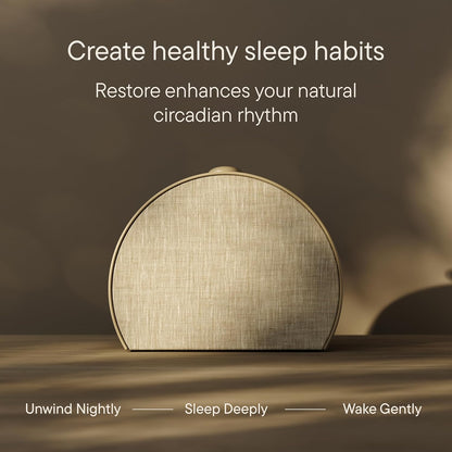 Hatch Restore 3 Sunrise Alarm Clock & Sound Machine, Smart Light (Putty)