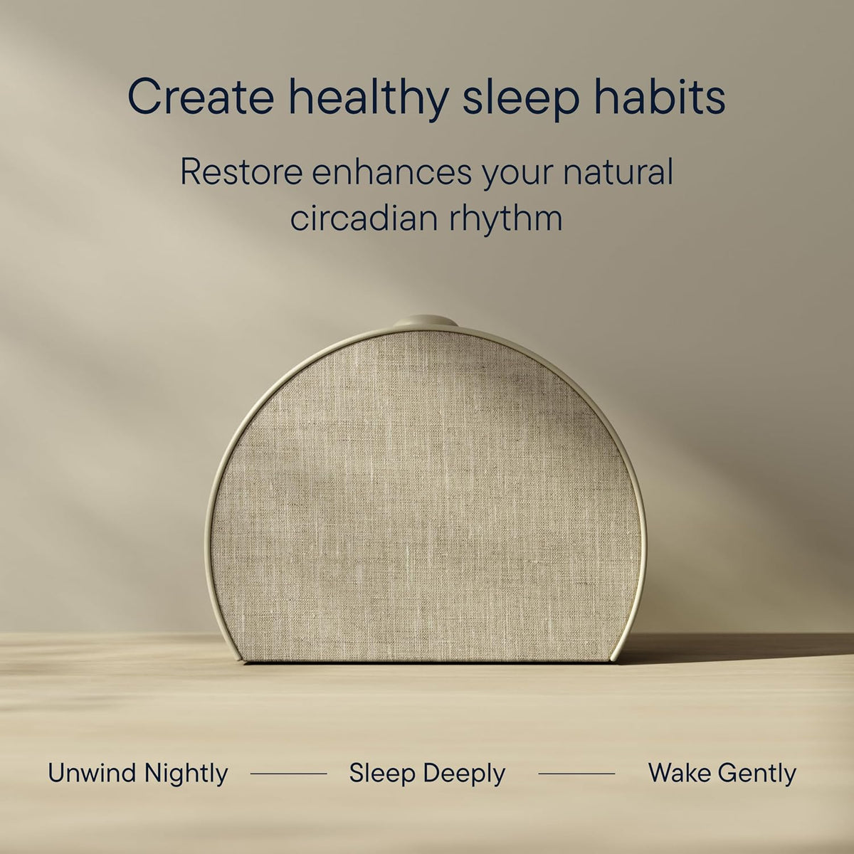 Hatch Restore 3 Sunrise Alarm Clock & Sound Machine, Smart Light (Putty)