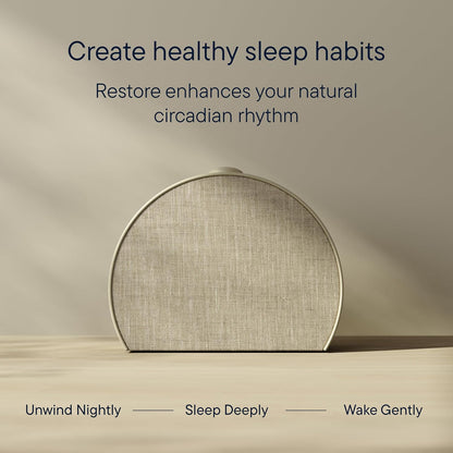 Hatch Restore 3 Sunrise Alarm Clock & Sound Machine, Smart Light (Putty)