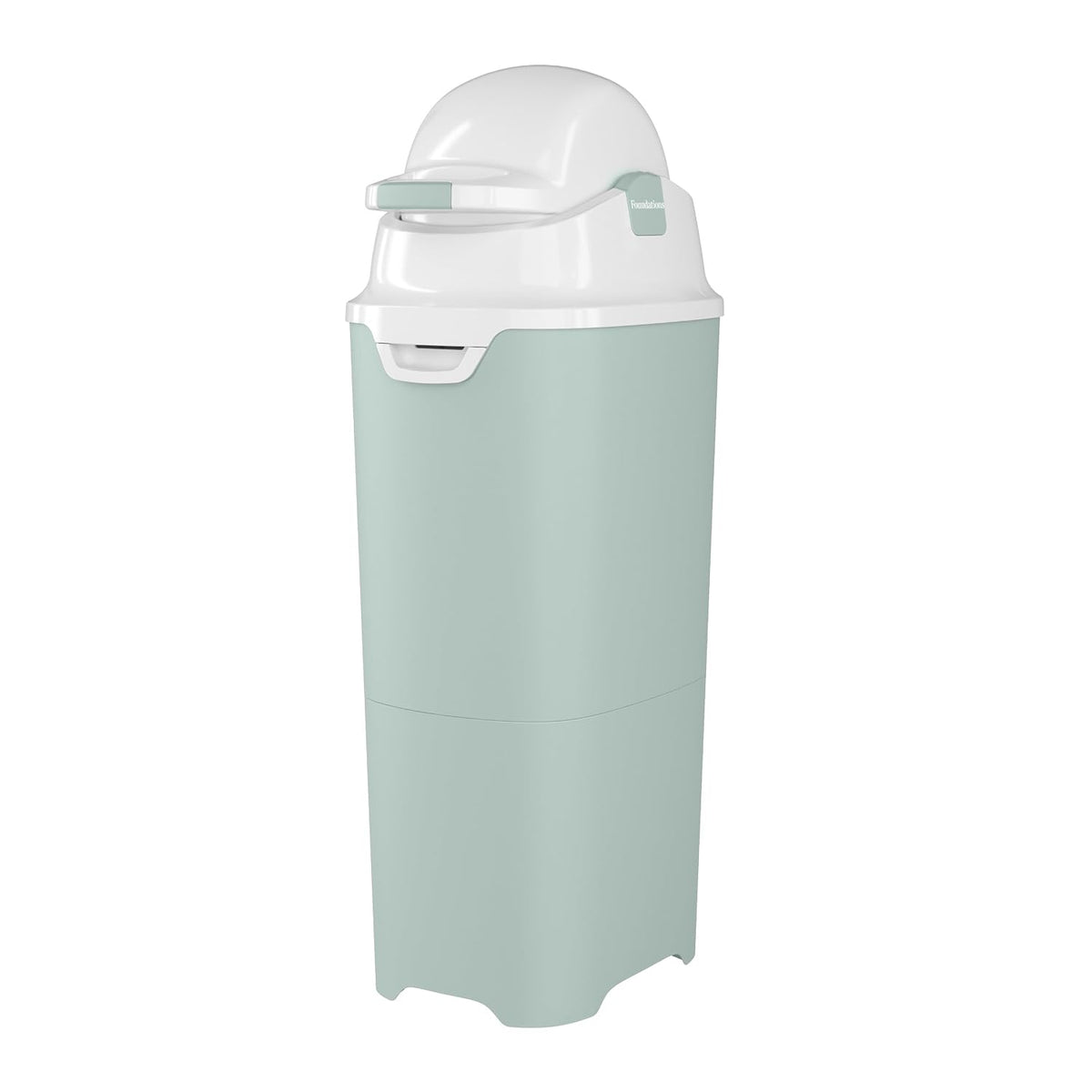 Foundations Tall Diaper Pail with Airtight Lid, Gray