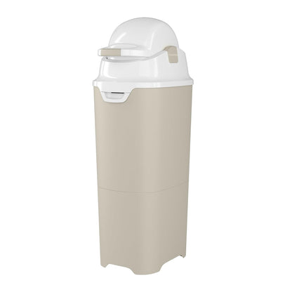 Foundations Tall Diaper Pail with Airtight Lid, Gray
