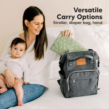 Portable Diaper Changing Pad, Wipeable Baby Changing Mat (Acacia)