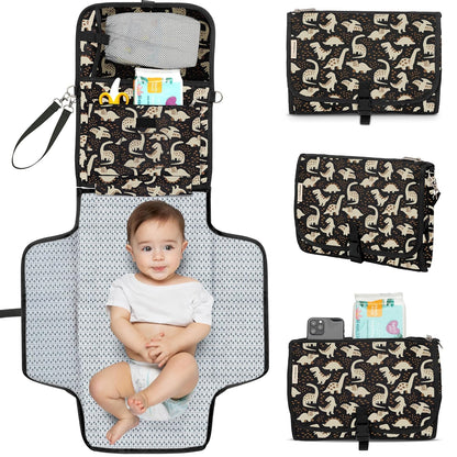Portable Diaper Changing Pad, Wipeable Baby Changing Mat (Acacia)