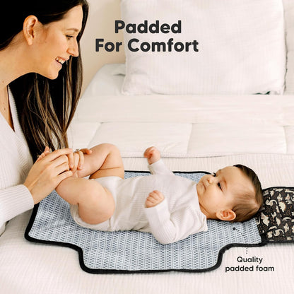 Portable Diaper Changing Pad, Wipeable Baby Changing Mat (Acacia)