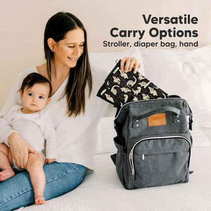 Portable Diaper Changing Pad, Wipeable Baby Changing Mat (Acacia)