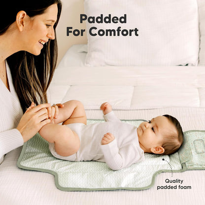 Portable Diaper Changing Pad, Wipeable Baby Changing Mat (Acacia)