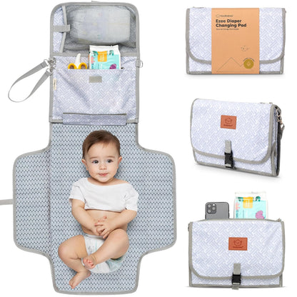 Portable Diaper Changing Pad, Wipeable Baby Changing Mat (Acacia)