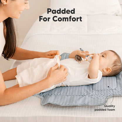 Portable Diaper Changing Pad, Wipeable Baby Changing Mat (Acacia)