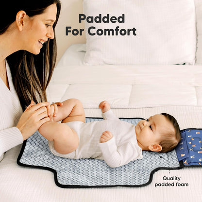 Portable Diaper Changing Pad, Wipeable Baby Changing Mat (Acacia)