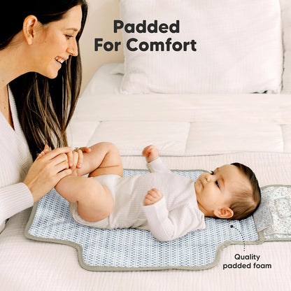 Portable Diaper Changing Pad, Wipeable Baby Changing Mat (Acacia)