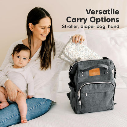 Portable Diaper Changing Pad, Wipeable Baby Changing Mat (Acacia)