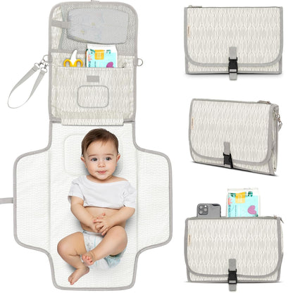 Portable Diaper Changing Pad, Wipeable Baby Changing Mat (Acacia)