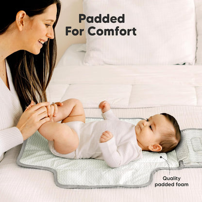 Portable Diaper Changing Pad, Wipeable Baby Changing Mat (Acacia)