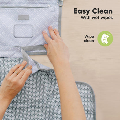 Portable Diaper Changing Pad, Wipeable Baby Changing Mat (Acacia)