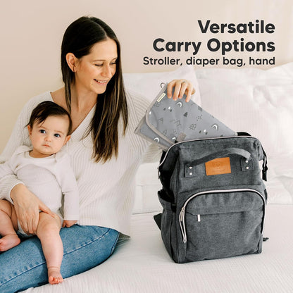 Portable Diaper Changing Pad, Wipeable Baby Changing Mat (Acacia)