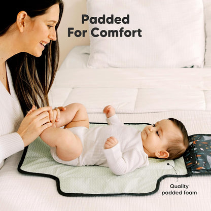 Portable Diaper Changing Pad, Wipeable Baby Changing Mat (Acacia)