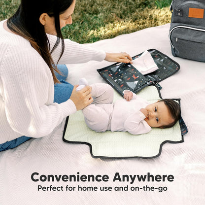Portable Diaper Changing Pad, Wipeable Baby Changing Mat (Acacia)