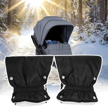 Stroller Mittens Sturdy – Non Slip Adjustable Thick Muffs Travel Winte