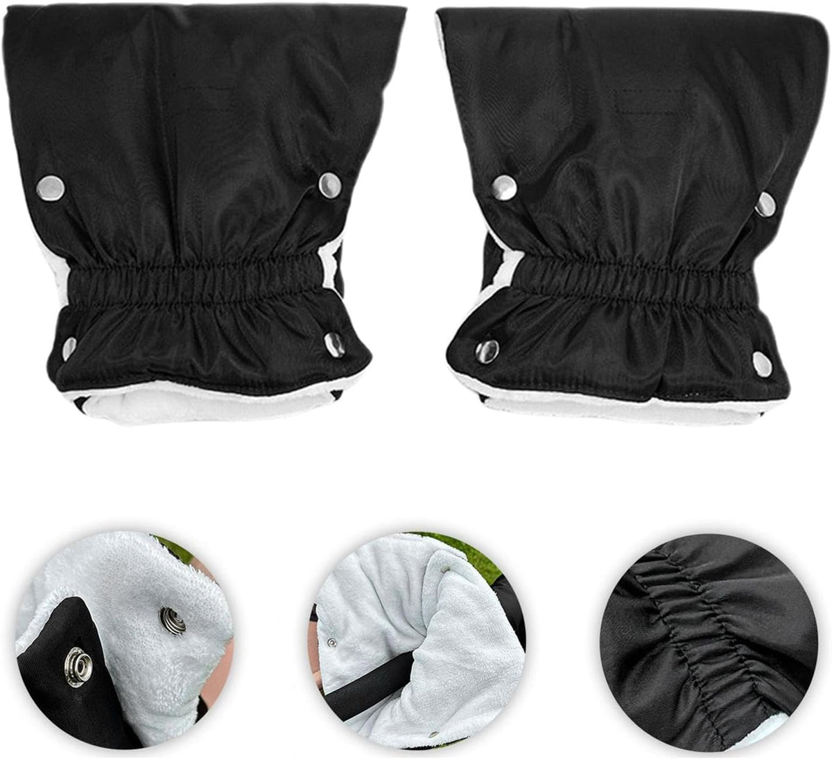 Stroller Mittens Sturdy – Non Slip Adjustable Thick Muffs Travel Winte